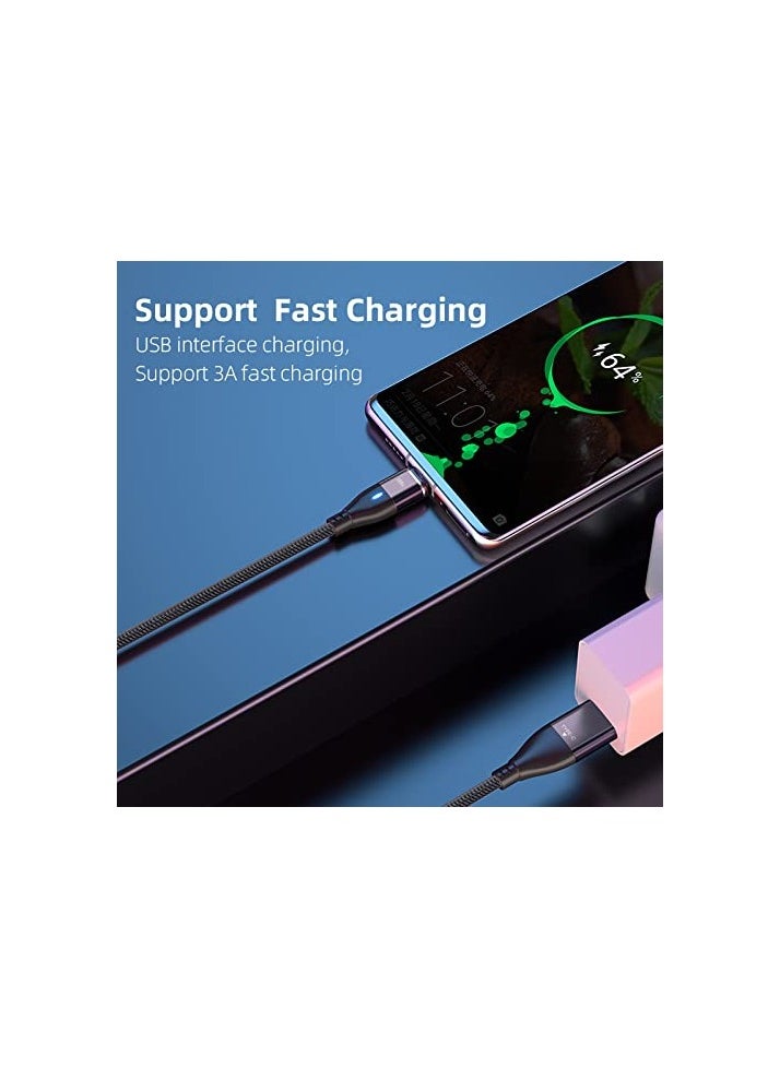 100W Magnetic Charging Cable, 6 in 1 Dual-head Multi Charging Cable, Magnetic USB C to C Cable/USB A to C Fast Charging Cords for IOS Products/Android/Micro USB/Type C Devices, 1.8M(6FT)