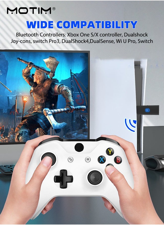 PS5 XBOX ONE Switch Pro Controllers to PS4 PC Switch Android Cotronllers, Bluetooth Wireless Converter Cross Compatibility Adapter