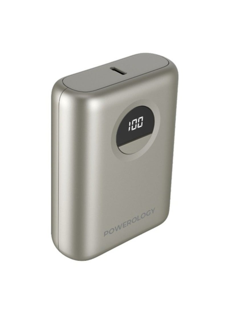 10000mAh Power Bank with PD 20W, Power Dash 3.0, Ultra Compact & Light Design, Digital Display - Titanium