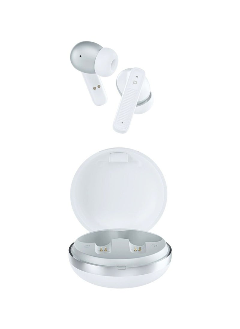 TWS Earphone with Quard Mic ENC - White