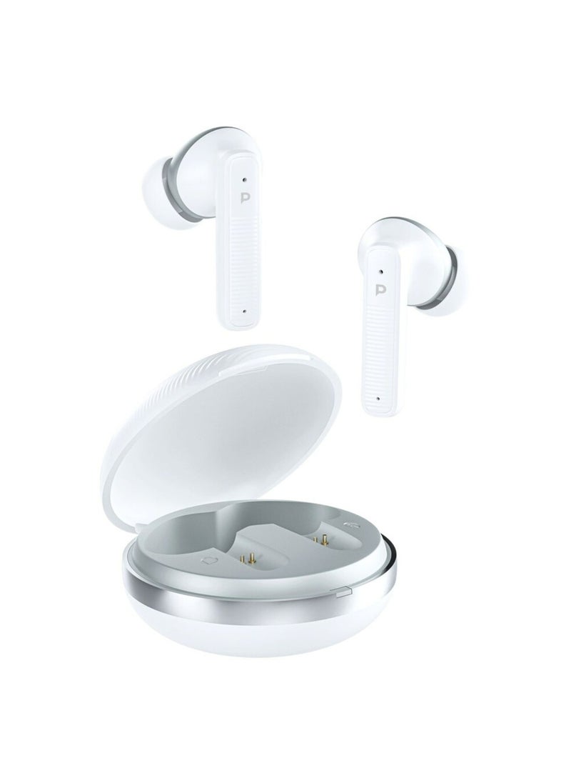 TWS Earphone with Quard Mic ENC - White