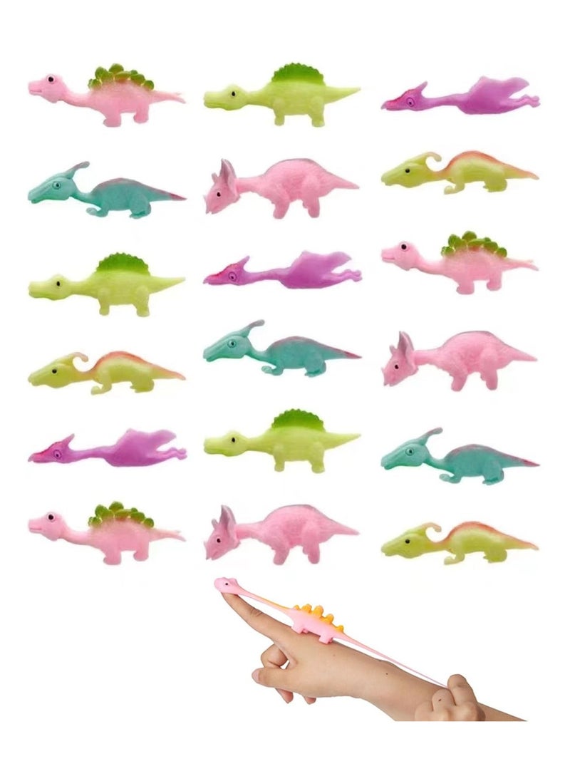 35pcs Stretchy Dinosaur Slingshot Finger Toys - Flying Dragon Party Favors, Unisex Goodie Bag Fillers for Kids, Teens & Adults, Perfect Decompression Toys and Stocking Stuffers.