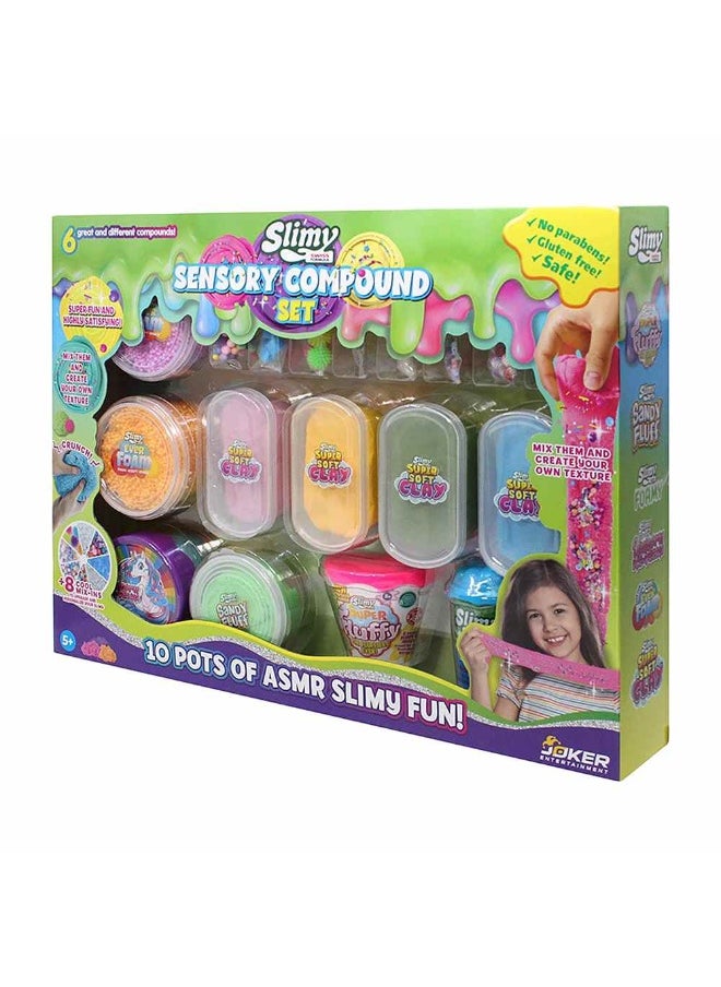 Slimy Sensory Compound Slime Set (10 Pots)