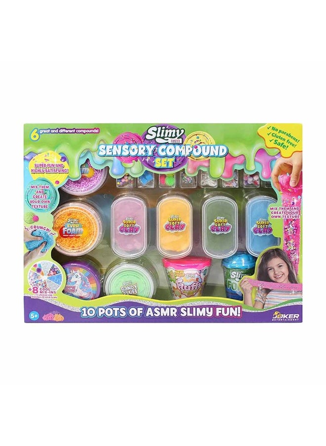 Slimy Sensory Compound Slime Set (10 Pots)