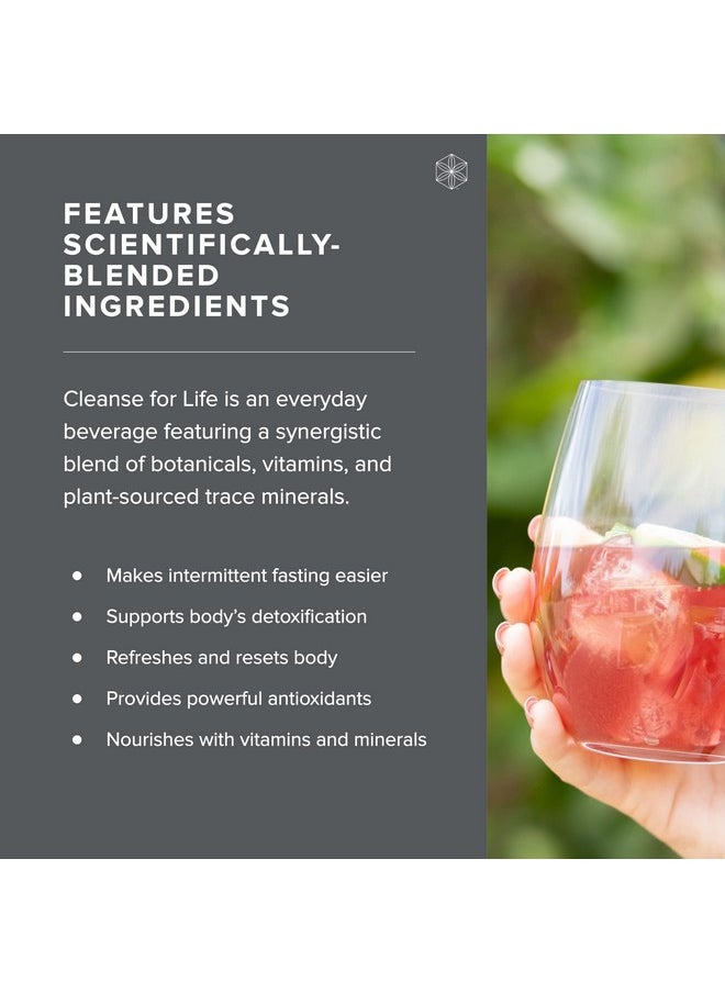 Isagenix Cleanse for Life - Detox Cleanse Drink with Vitamin B12, Niacin and Vitamin B6 for Overall Wellness - 32-Ounce Bottle (Natural Rich Berry Flavor), Packaging May Vary