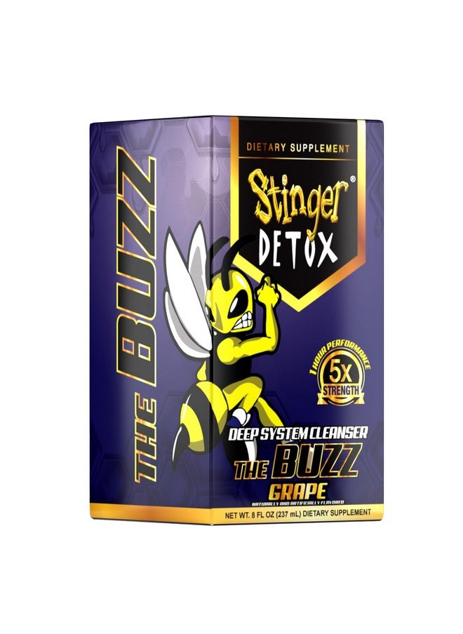 Stinger Detox Buzz 5X Extra Strength Drink - Grape Flavor - 8 FL OZ - 2 Pack