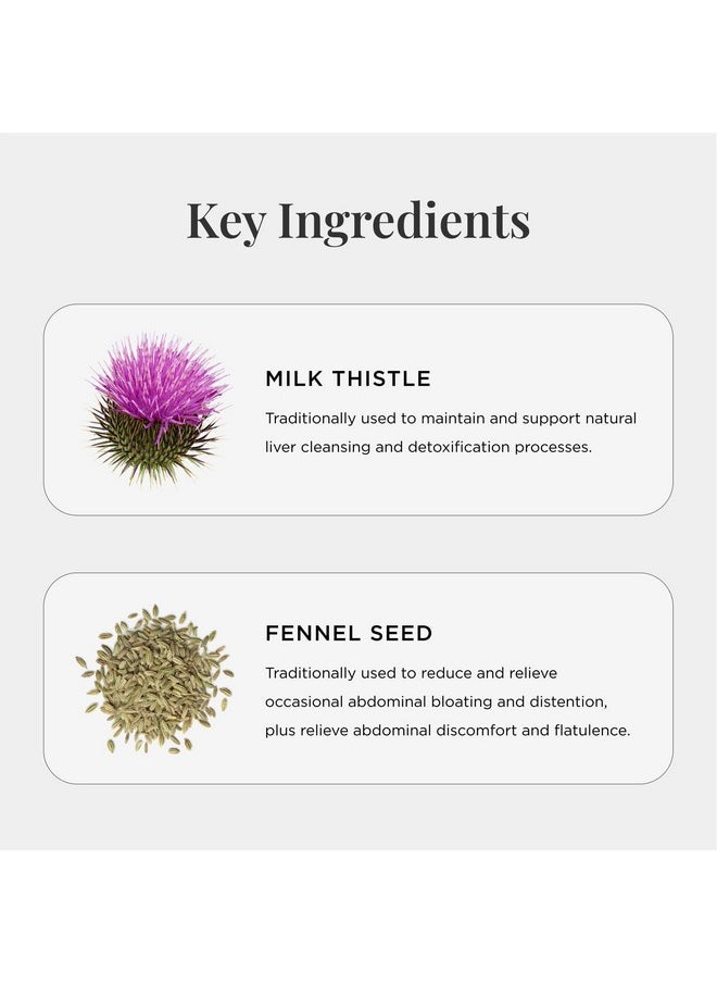 JSHealth Vitamins Detox and Debloat Liver Health Formula | Liver Detox Pills | Debloating Formula with Milk Thistle, Turmeric, Fennel | Liver Cleanse Supplement (60 Tablets)