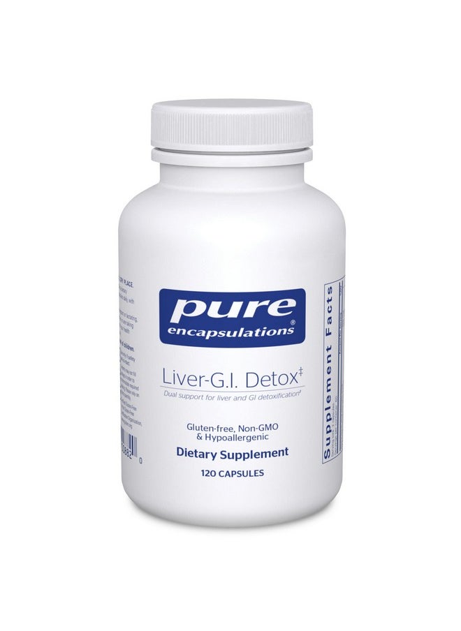 Pure Encapsulations Liver-G.I. Detox - Liver Cleanser & GI Detox* - with Alpha Lipoic Acid & Curcumin Extract - Gluten Free & Non-GMO - 120 Capsules