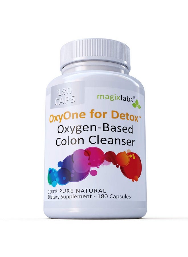 MagixLabs OxyOne for Detox - Powerful All Natural Oxygen-Based Colon Cleanser (Oxy Magnesium Powder) for Cleanse + Detox - 180 caps