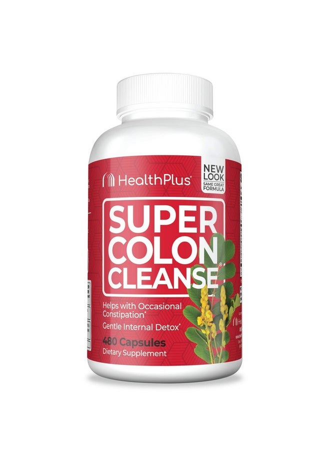 Health Plus Super Colon Cleanse: 10-Day Cleanse -Detox | 12 Cleanses, 480 Count (Package may vary)