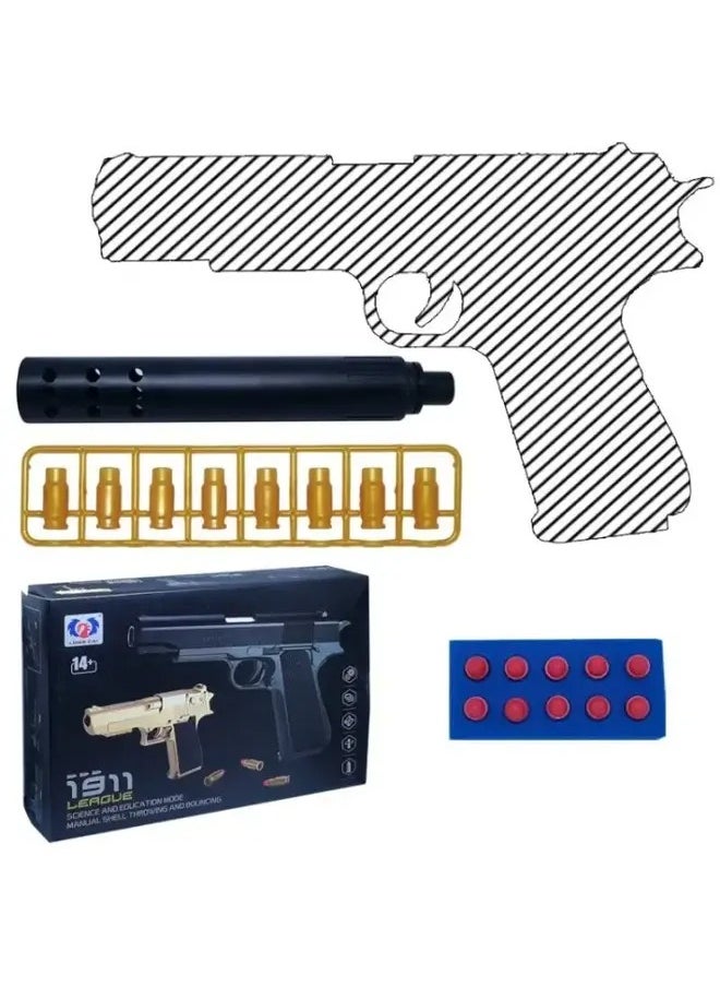 Toy Gun with Shell Ejection Pistol Soft Bullet Toy Guns for Boys & Girls Safe & Fun Gift for Kids