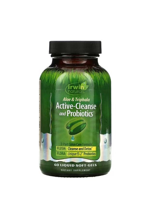 Aloe & Triphala ActiveCleanse and Probiotics 60 Liquid SoftGels