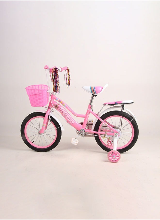 12-20 Inch Children's Bike With Training Wheel and Bicycle Basket for Kids