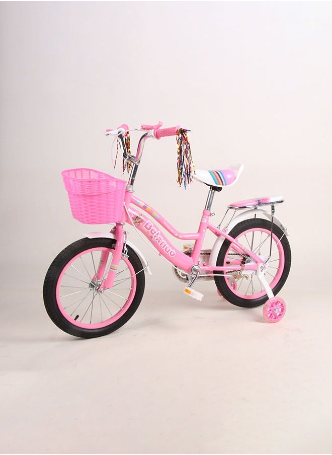 12-20 Inch Children's Bike With Training Wheel and Bicycle Basket for Kids