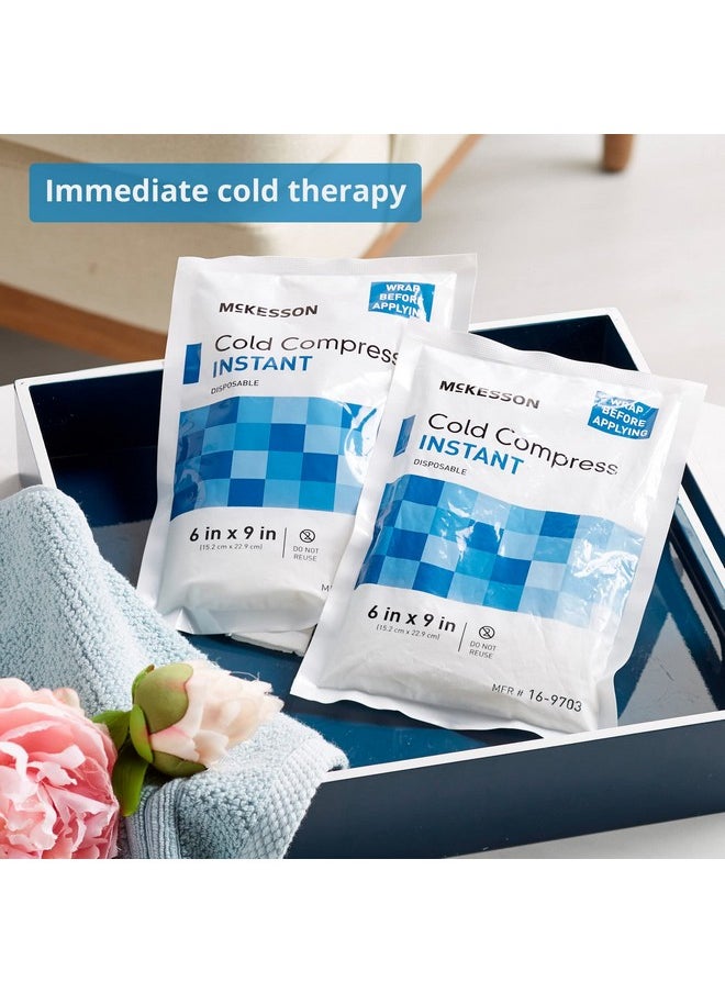 Cold Compress, Instant Cold Pack, Disposable, 6 In X 9 In, 1 Count, 24 Packs, 24 Total