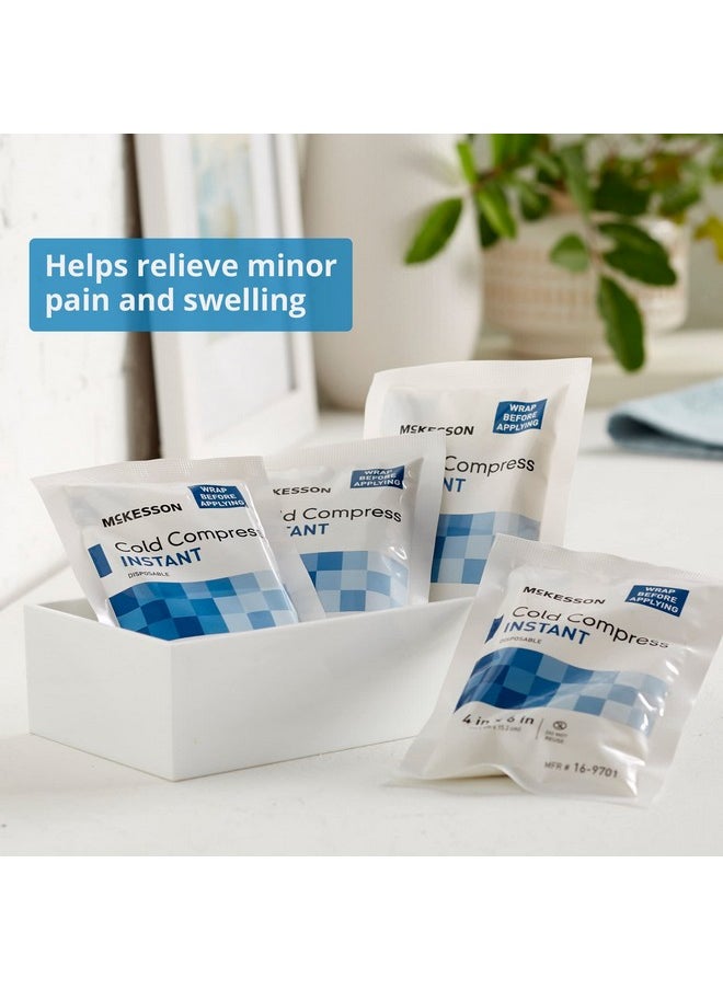 Cold Compress, Instant Cold Pack, Disposable, 4 In X 6 In, 1 Count, 24 Packs, 24 Total