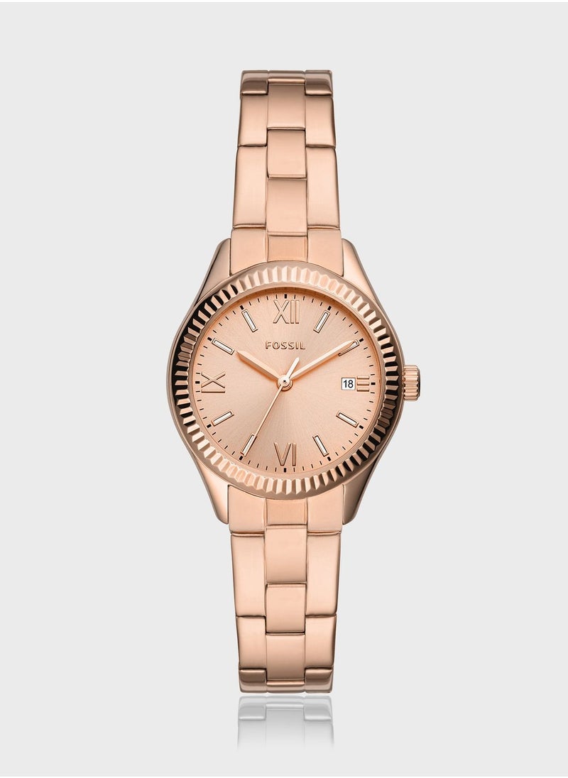 Steel Strap Analog Watch