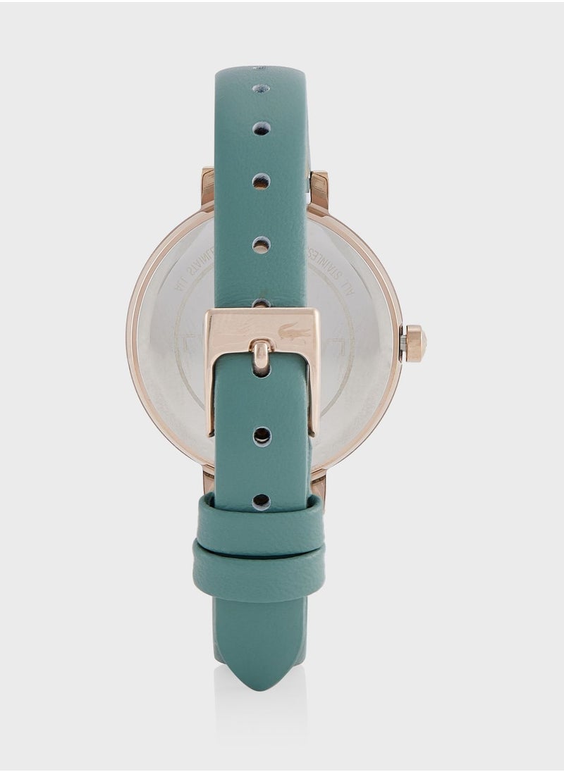 Silicone Strap Analog Watch
