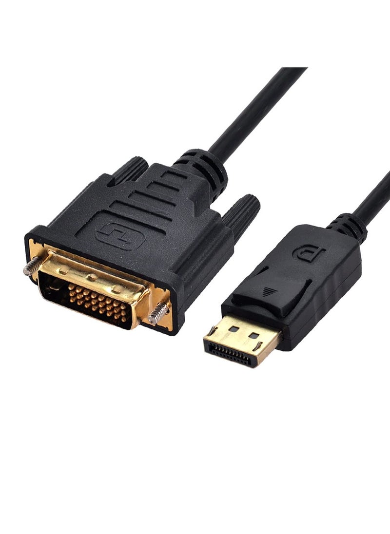 DisplayPort DP Male to DVI Male Single Link Video Cable 6ft 1.8m for DVI monitor