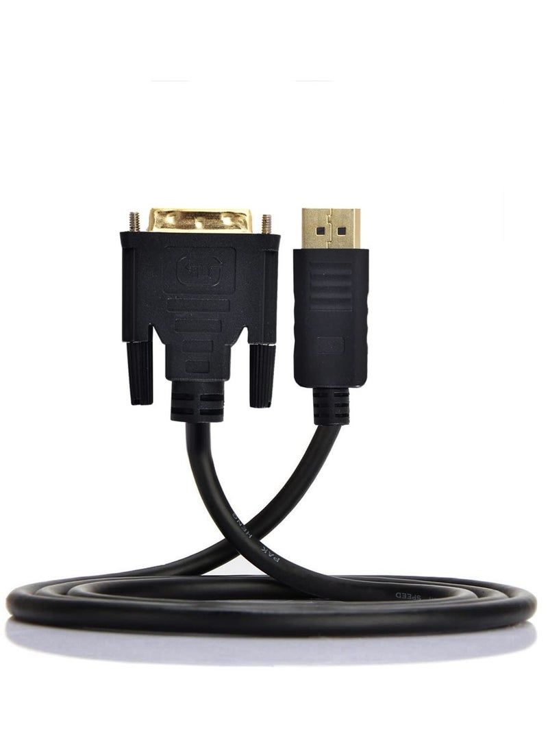 DisplayPort DP Male to DVI Male Single Link Video Cable 6ft 1.8m for DVI monitor