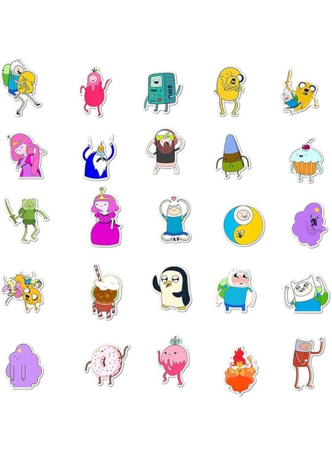 Cartoon Doodle Stickers, Cute Stickers, 100Pcs Stickers Cartoon Network Stickers Waterproof Stickers for Kids Teens Adults Water Bottle Skateboard