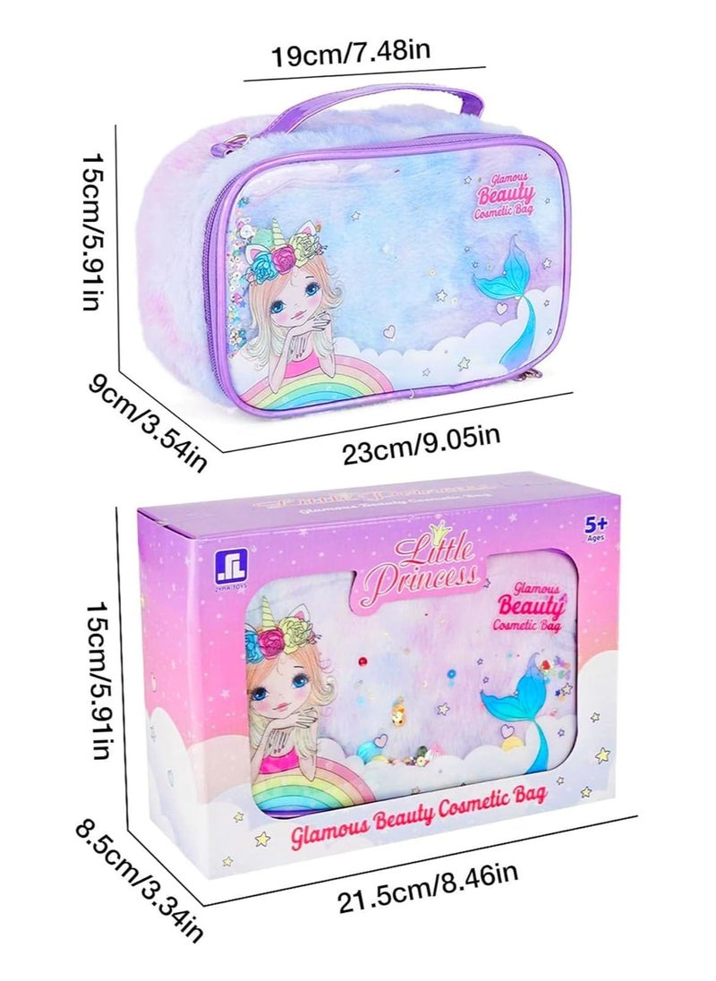 29-Piece Kids Washable Makeup Kit for Girls, Real Makeup Set Toddler Make Up Kit with Cosmetic Bag, Fun Play Make Up Set for Girls Age 3-12, Perfec Birthday Gift