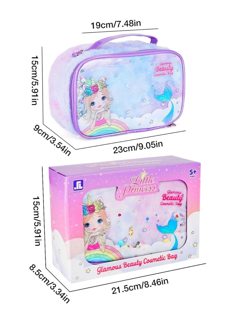 23 Pcs Makeup for Girls, Non-Toxic Simulation Makeup Kit, Toy Cosmetic Set, Gifts for Girls, Suitable for Children 3-12 Years Old