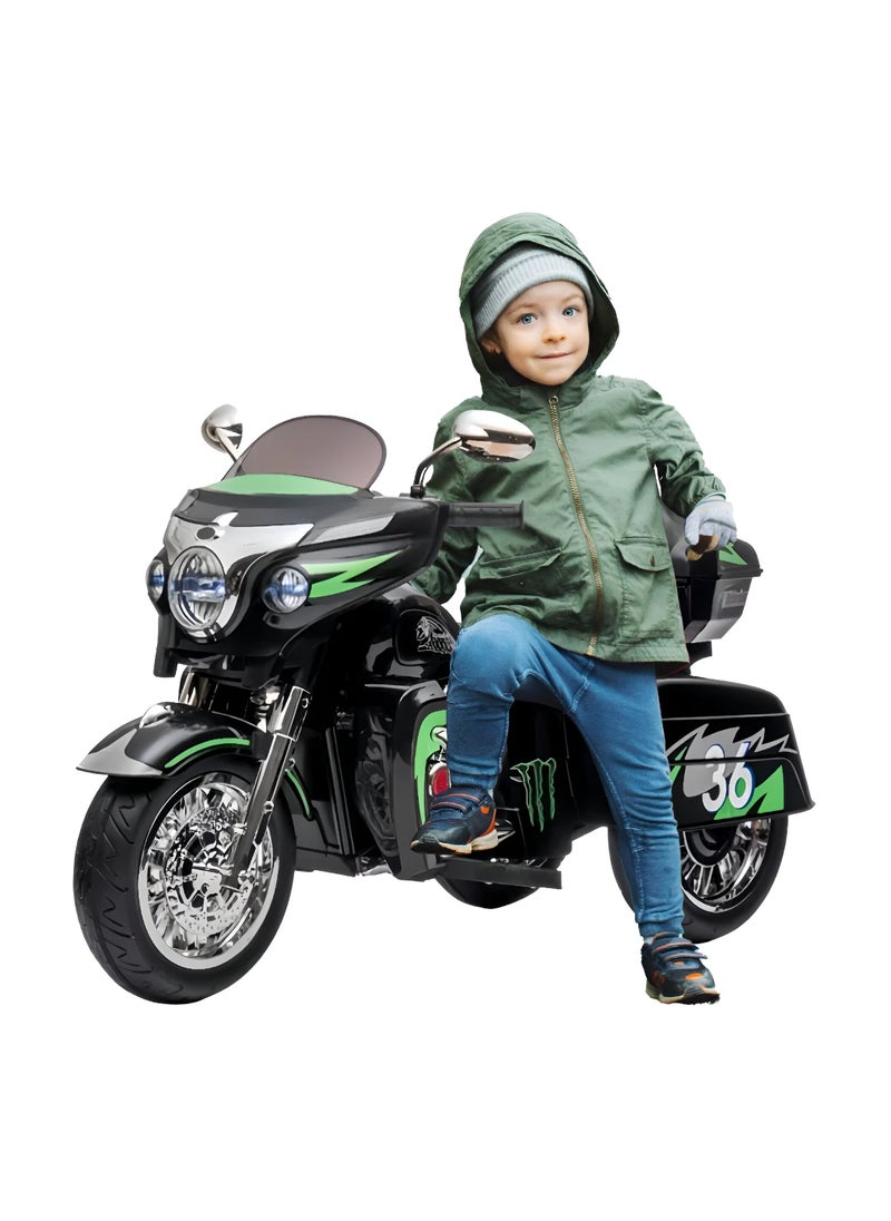 Electric Vehicles - Ride On Motorbike, Battery Oprated Electric Bike | Multifunctional Motorcycle with Rear View Mirror & Training Wheel | Ride on Toy Gift for Children, Girls, Boys