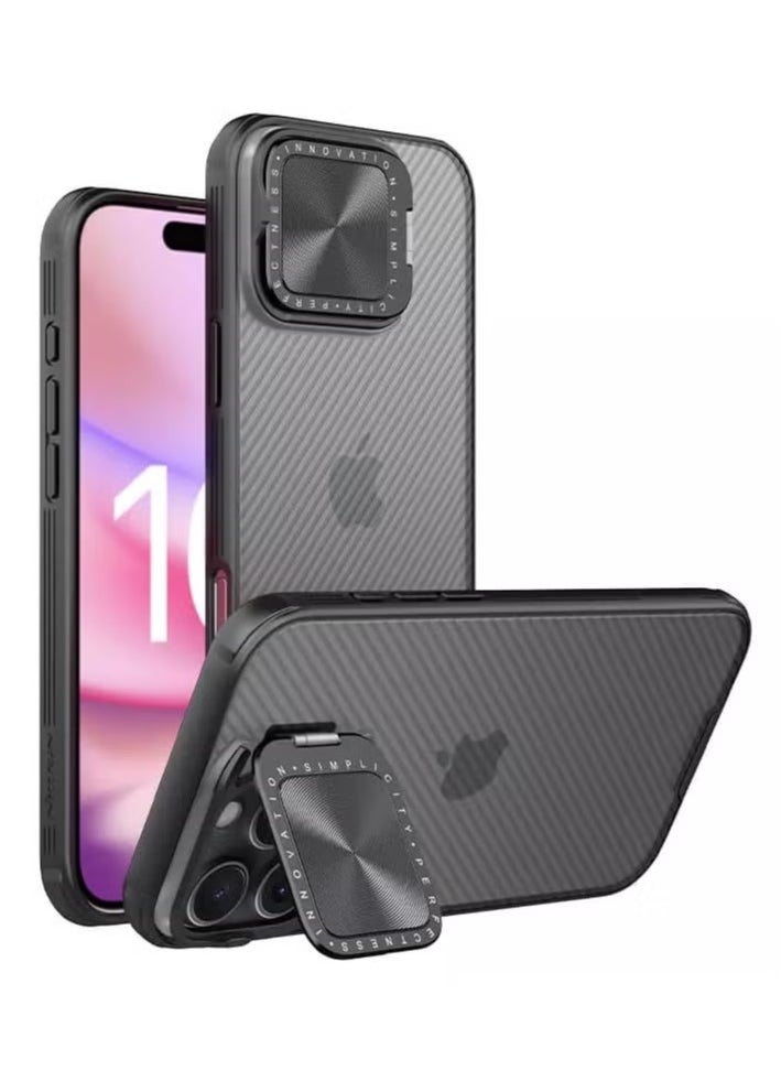 Nillkin CamShield Prop Camera Protective Cover Case for Apple iPhone 16 Pro Max (2024) - Fashionable Twill Design, Dual Material Construction, Anti-Drop Airbags, and Anti-Slip Grip