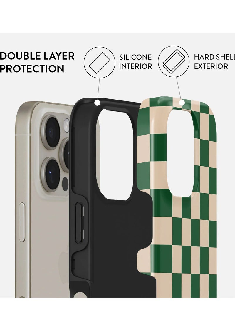 Luxury Styled Fashion Samsung iPhone 16  Pro Case Compatible with Double Layer Silicone Protective Case Ivy League