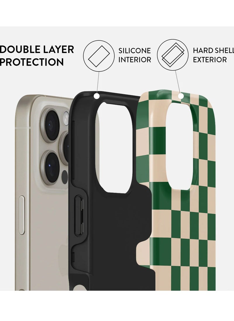 Luxury Styled Fashion Samsung iPhone 16  Pro Max Case Compatible with Double Layer Silicone Protective Case Ivy League