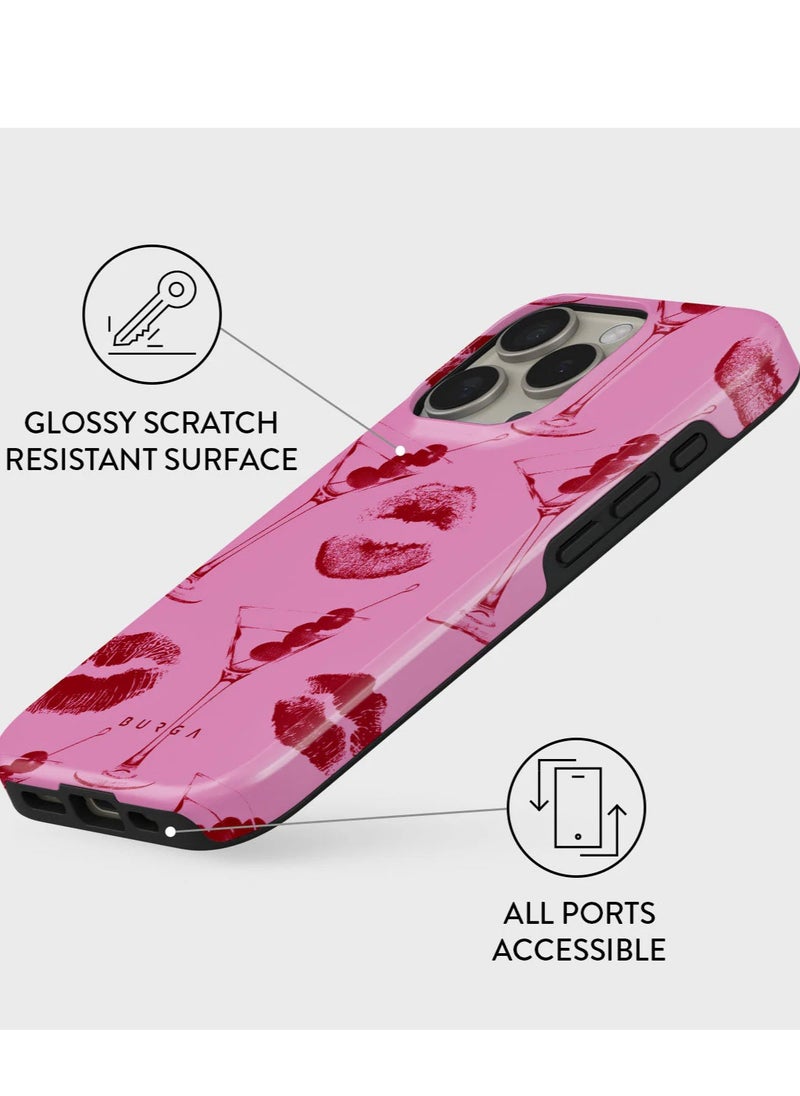 Luxury Styled Girly Fashion Samsung iPhone 16  Pro Case Compatible with Double Layer Silicone Protective Case Call Me