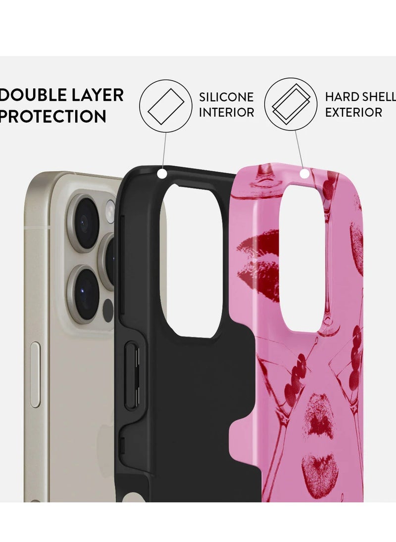 Luxury Styled Girly Fashion Samsung iPhone 16  Pro Case Compatible with Double Layer Silicone Protective Case Call Me