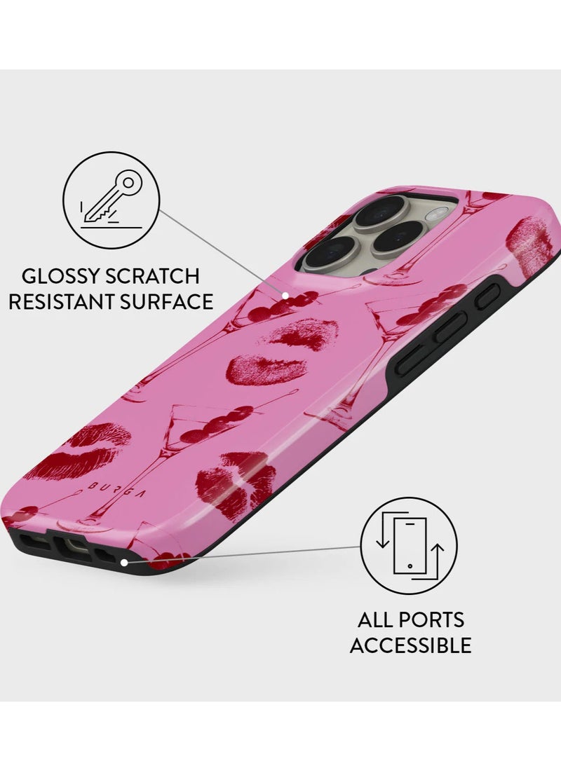 Luxury Styled Girly Fashion iPhone 16  Pro Max Case Compatible with Double Layer Silicone Protective Case Call Me