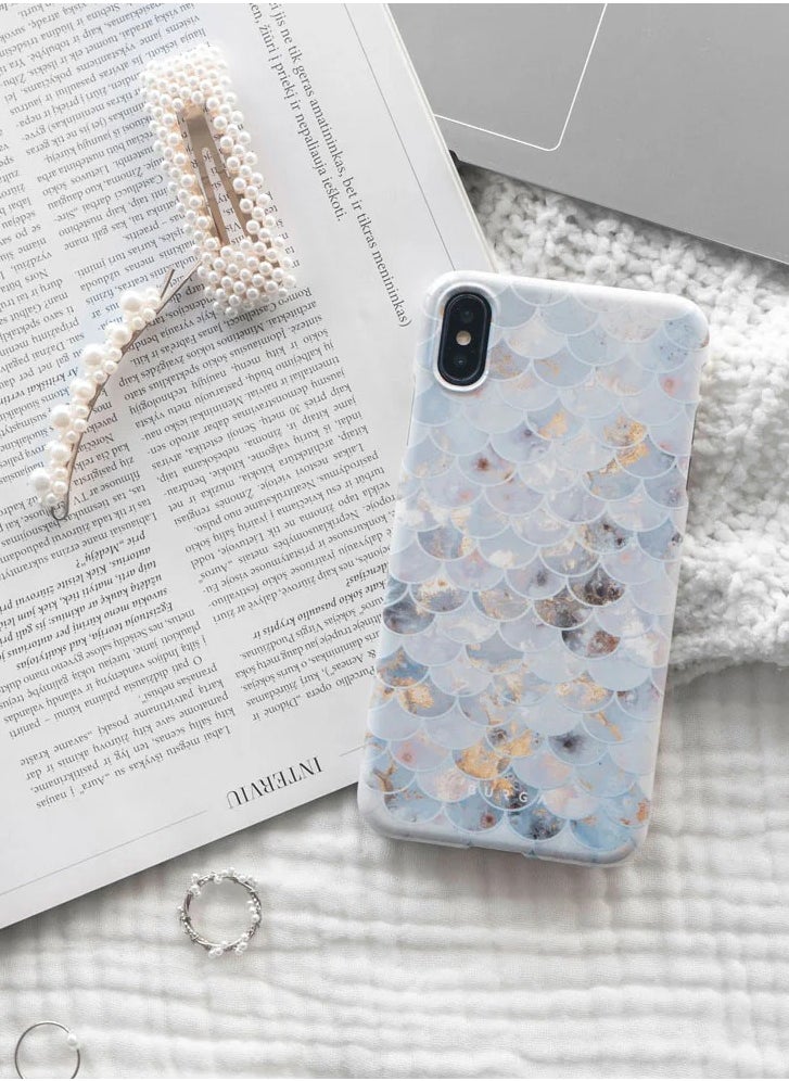 Luxury Styled Giltter Samsung iPhone 16  Pro Case Compatible with Double Layer Silicone Protective Case Mermaid Skin