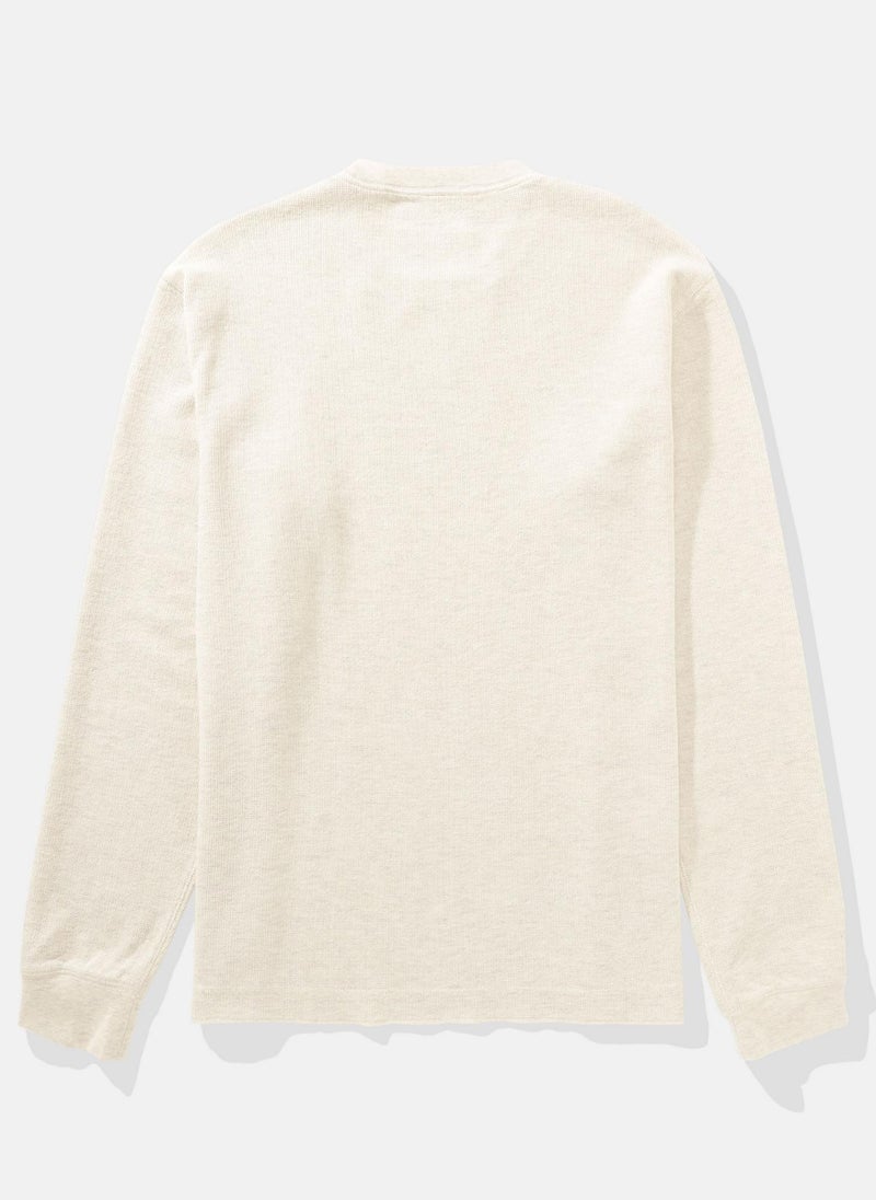 AE Long-Sleeve Washed Crew Neck Thermal T-Shirt