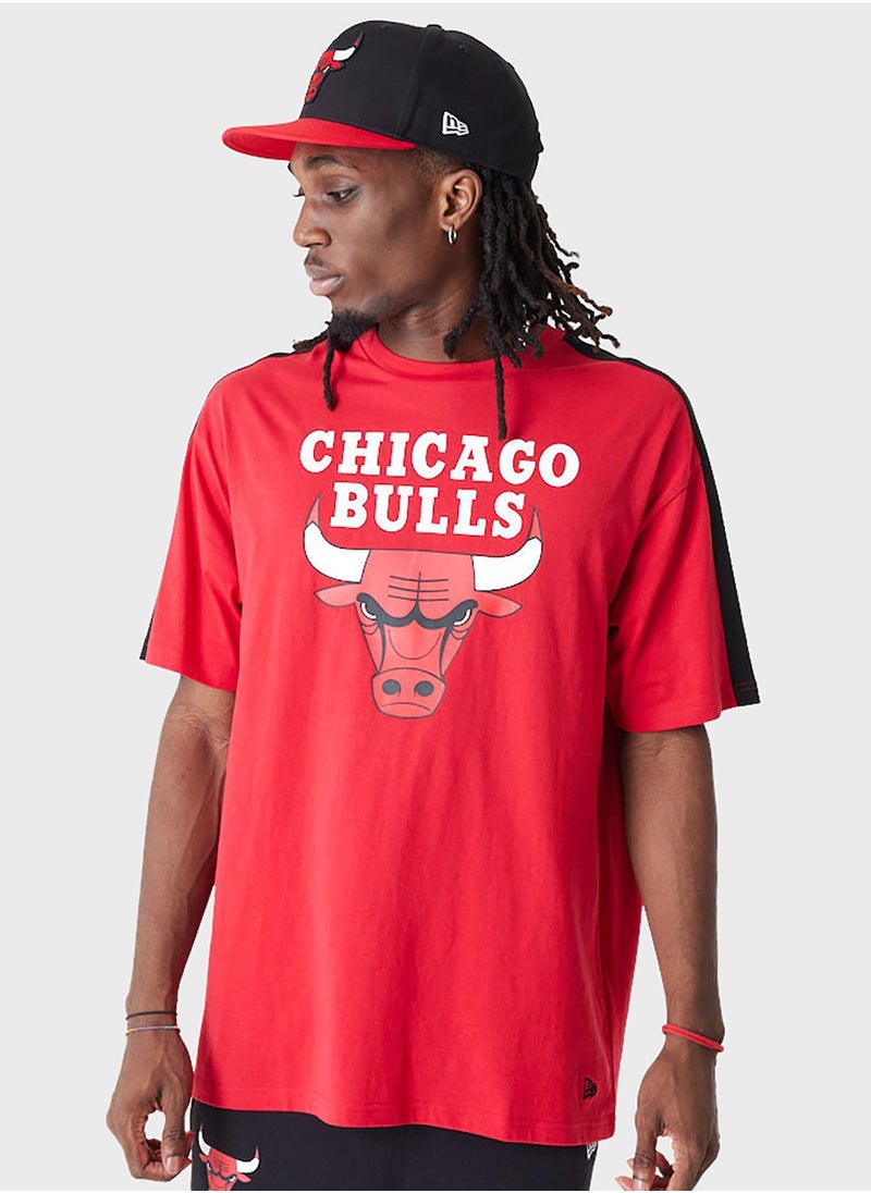 Chicago Bulls Color Block Oversized T-Shirt