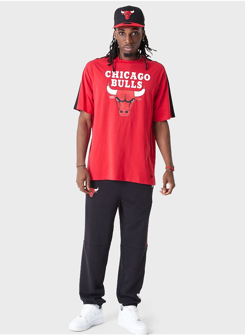 Chicago Bulls Color Block Oversized T-Shirt