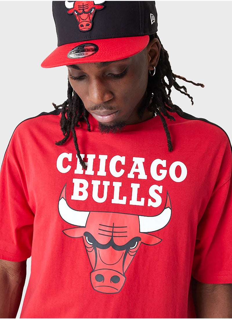 Chicago Bulls Color Block Oversized T-Shirt