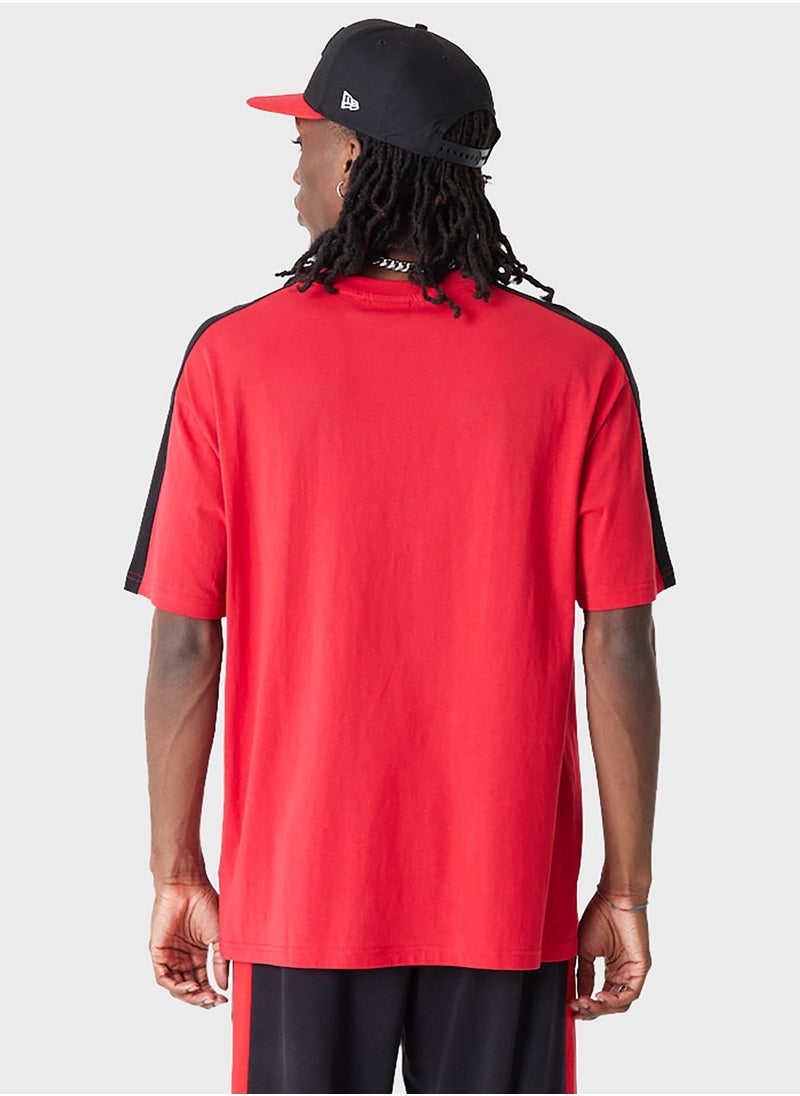 Chicago Bulls Color Block Oversized T-Shirt