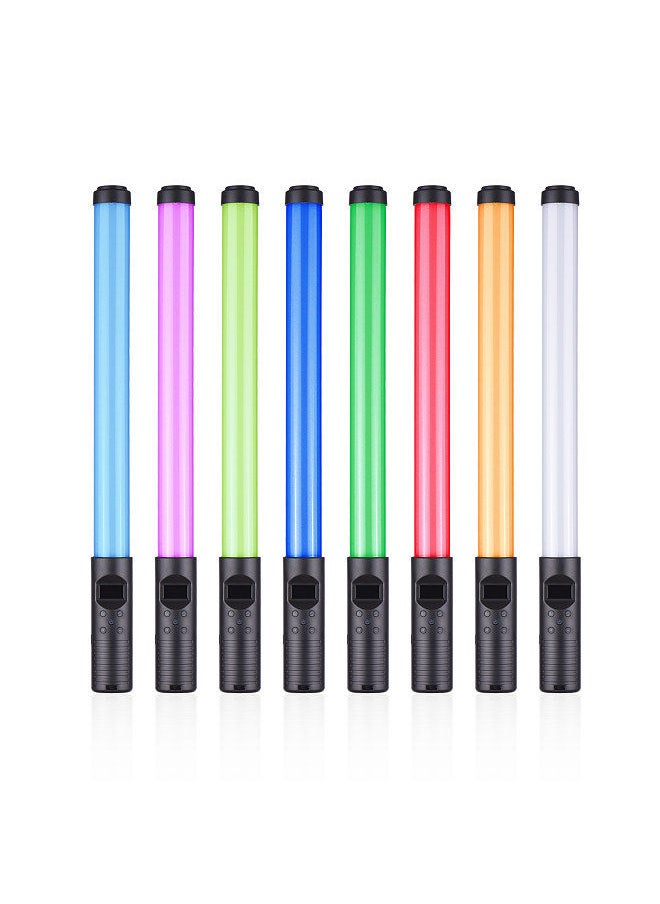 20W Handheld RGB Colorful Light Wand LED Photography Light Bi-color Temperature 3000K-6500K/ 3000K-6000K Dimmable Brightness 0%-100% CRI＞85 with Multiple Special Lighting Effects Carrying Bag