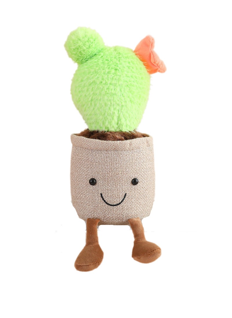 35 CM Cute Cartoon Cactus Shape Plush Toy Soft Stuffed Doll For Girls And Boys All Ages Gift (Style 1)