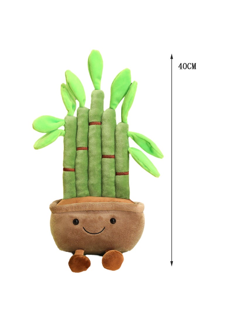 40 CM Cute Cartoon Bamboo Shape Plush Toy Soft Stuffed Doll For Girls And Boys All Ages Gift (Style 1)