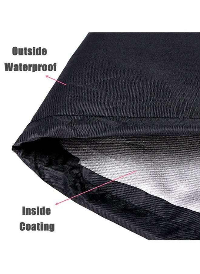 Fire Pit Cover - Waterproof 600D Heavy Duty Round Patio Fire Bowl Cover Round BBQ waterproof grill cover With waterproof tape and buckle Black