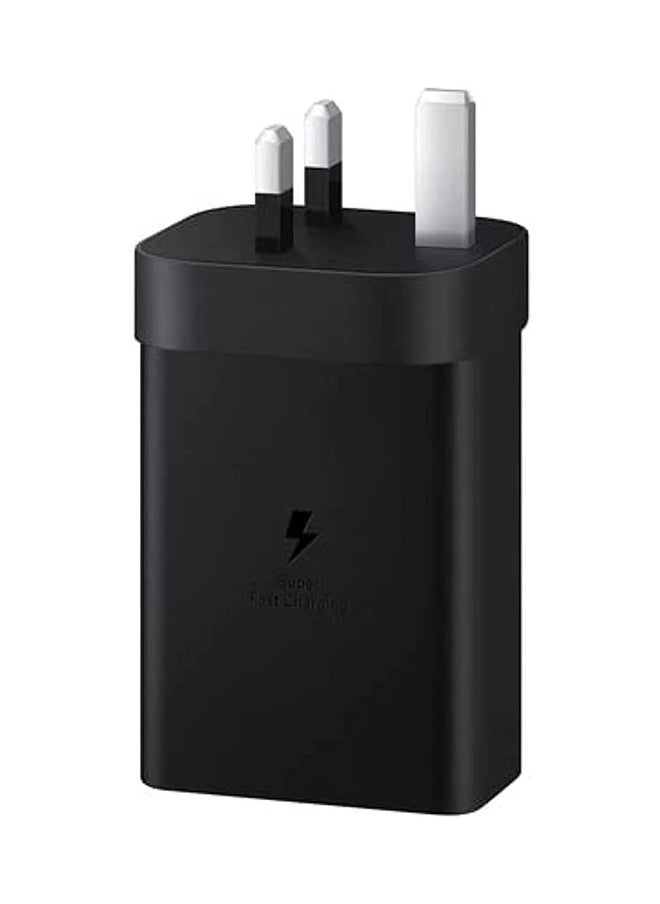 65w Trio 3-In-1 Universal Power Adapter For 65w, 25w Type-C Interface And 15w Usb Port Portable Charging Head Black