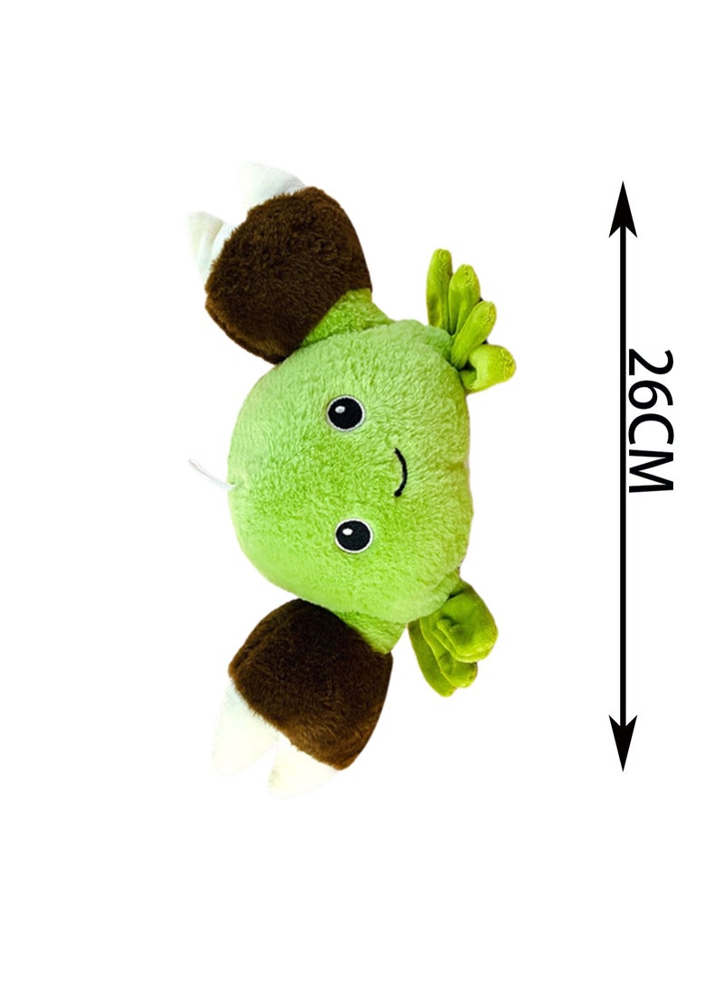 26cm Green Crab Plush Doll, Marine Animal Children'S Plush Toy Creative Doll Doll, Suitable For Boys And Girls Gifts