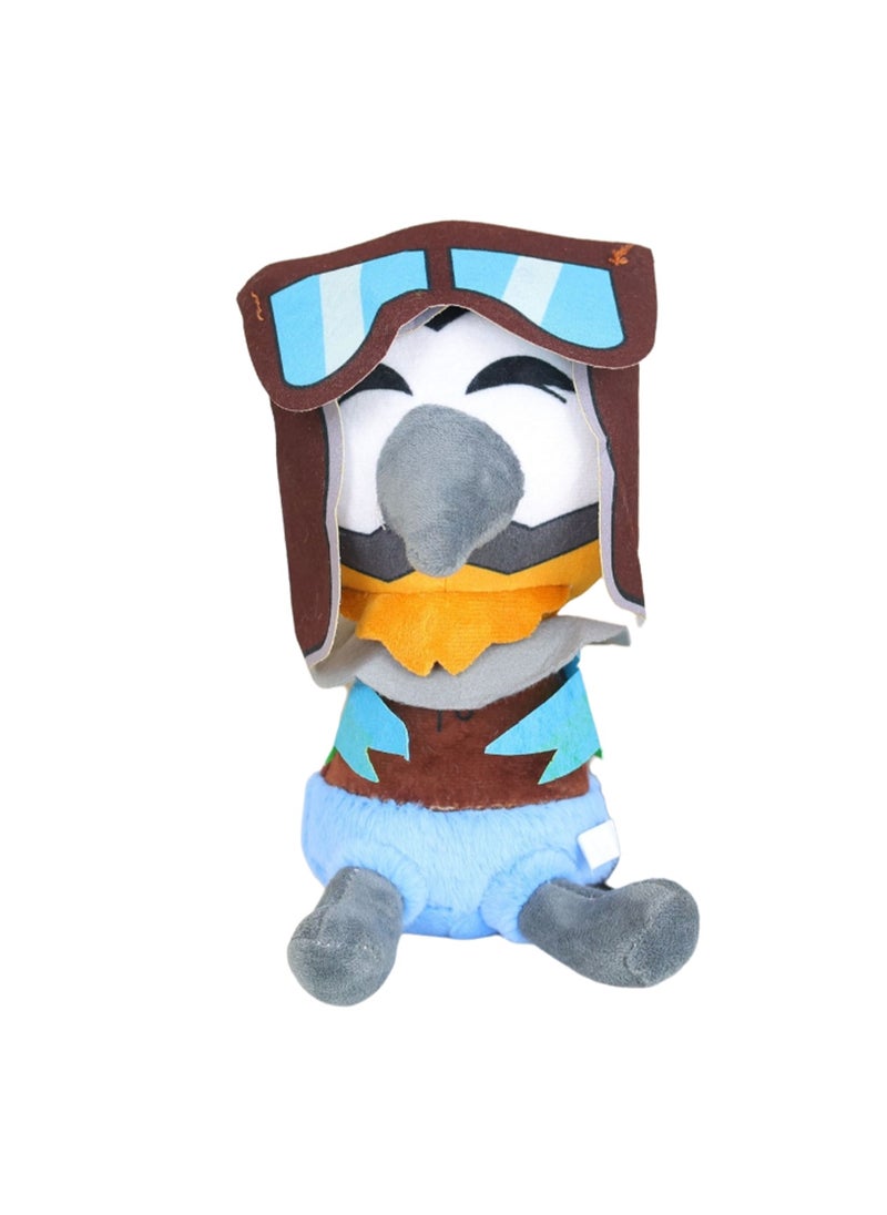 20cm Glasses Bird Cartoon Plush Doll, Park Animal Plush Toy Doll, Suitable For Boys And Girls Gifts