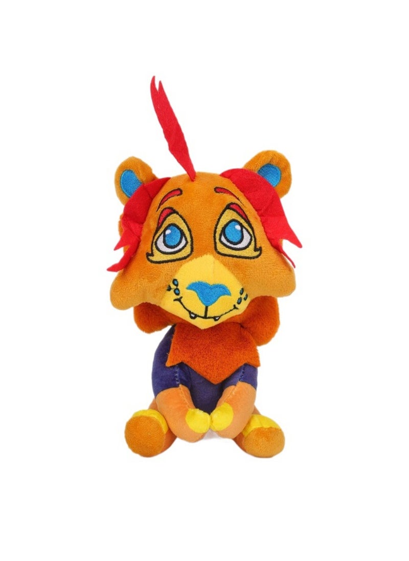 20cm Lion Cartoon Plush Doll, Park Animal Plush Toy Doll, Suitable For Boys And Girls Gifts