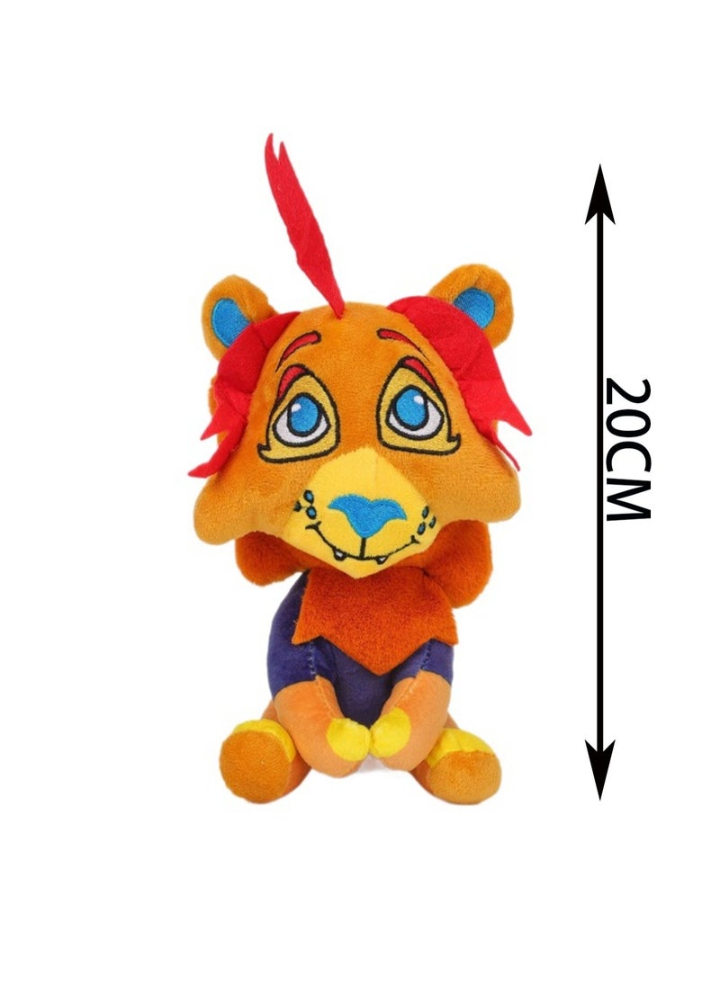 20cm Lion Cartoon Plush Doll, Park Animal Plush Toy Doll, Suitable For Boys And Girls Gifts