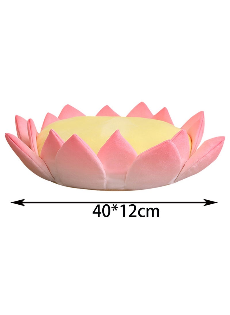 40*12cm Pink Lotus Cushion Plush Doll, Lazy Sofa Creative Plush Toy Doll, Suitable For Boys And Girls Gifts